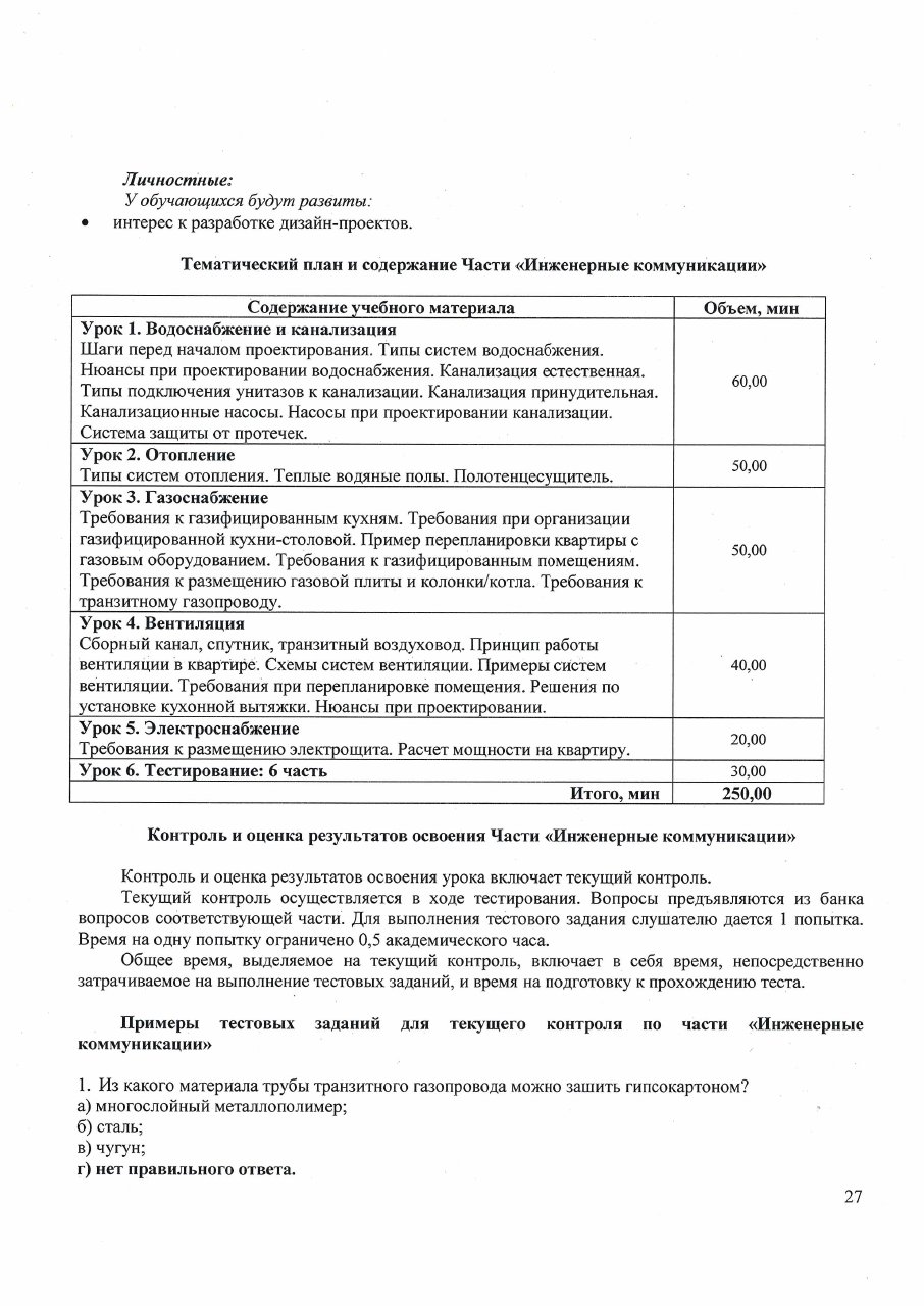 Образовательная программа — страница 27 из 42